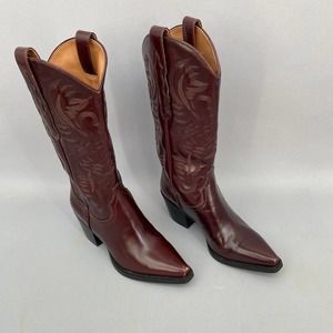 Jeffrey Campbell Dagget Western Boots Brown Size 6 Cowboy Inspired
